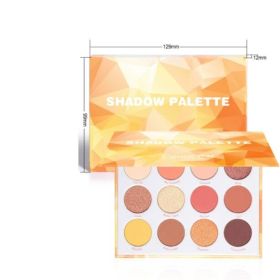 12-Color Matte And Metallic Glitter Eyeshadow Palette