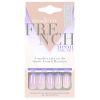 Salon Perfect Neon Modern French Ombre Purple Nail Set 24pc (File & Glue Included)