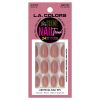 L.A. COLORS Shine Nail Trend Nail Tips, Almond Shape, Yes Ma'am, 24 Pieces