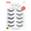 KISS USA So Wispy Lash Multipack, Black, 11, 5 Pair