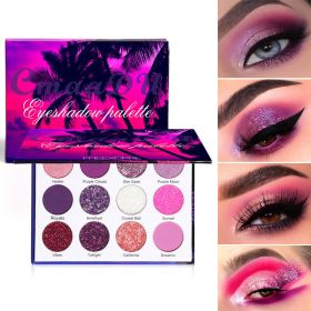 Women's Creative 12 Colors Glitter Eyeshadow Palette