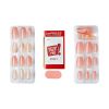 KISS imPRESS Medium Coffin Gel Press-On Nails, Glossy Light Pink, 30 Pieces