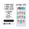 L.A. COLORS Frill Nail Tips, Roar-Some, 33 Pieces