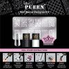 PUEEN Nail Art Stamp Designer Kit, Metal Stamping Plate, 12 Patterns