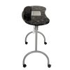 Portable & Foldable Manicure Table Nail Table Desk with Electric Dust Collector;  4 Lockable Wheels;  Carry Bag;  Black