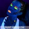 UV Glow Blacklight Face And Body Paint - Day Or Night Stage Clubbing Or Costume Makeup Etc 0.48 Oz Set Of 6 Tubes (6 Colors) Halloween Makeup