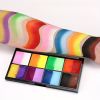 8-grid Double Color Palette Water-soluble Body Painting Pigments Halloween Washable Halloween Makeup