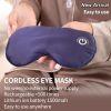 New Cordless Heated Eye Mask for Dry Eyes USB Rechargeable Warming Therapy Graphene Heating Reusable Real Silk Sleep Eye Mask