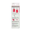 KISS imPRESS Color Long-Lasting Medium Coffin Press-On Nails, Solid Red, 30 Pieces