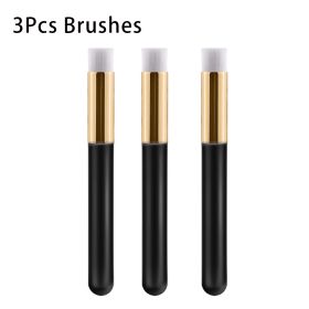 False Eyelash Mousse Brush Household Cleaning Wash Makeup (Option: Black gold tube 3pieces)