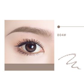 Waterproof And Long-lasting Non-fading Double-ended Eyebrow Pencil (Option: 804caramel light brown-Ordinary)