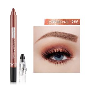 Eye Shadow Pen Stick Lying Silkworm Pearl With Foaming (Option: No.6 pearl bronze)