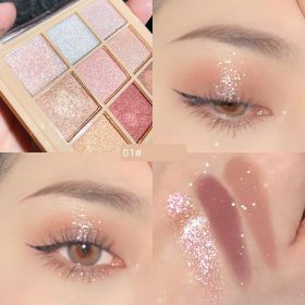 Mashed Potato Nine Color Eye Shadow Plate Earth Color Beauty Makeup (Option: C01)