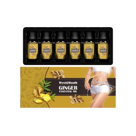 Ginger Body Shaping Essential Oil Massage Firming Belly Thigh Muscle Moisturizing Skin Body Shaping Essential Oil (Option: 10ml 6pcs)