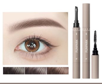 Eyebrow Pencil With Brush Waterproof Smear-proof (Option: N02 Gray Brown)