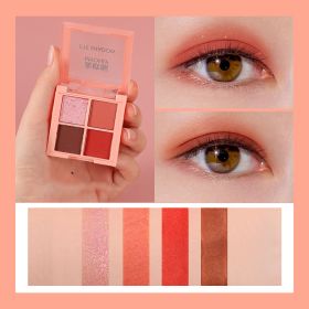 Simple Multicolor Pearly Earth Eyeshadow Palette (Option: Twilight coral)