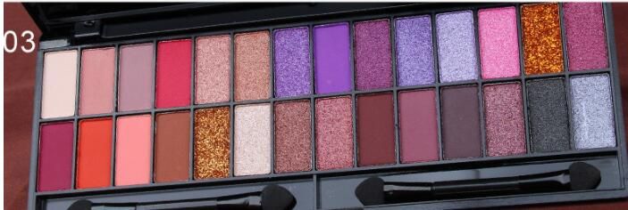 Creative 28 Color Matte Pearlescent Eyeshadow Palette (Option: 3 Style)