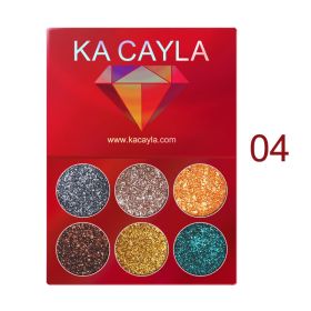 Creative 6 Colors Diamond Sequin Eyeshadow Palette (Option: 4 Style)