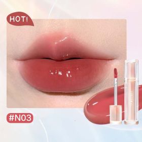 Iced Tea Mirror Lip Glaze Mirror Water Gloss Lip Gloss Glass Jelly Lip Brown Lipstick (Option: 8style)