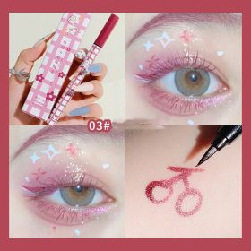 Makeup Xixi Colorful Eyeliner Non Dizzy Stain Anti Sweat (Option: Color3 Raspberry Oolong)