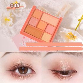 Seven Color Eye Shadow Plate Pearl Powder Sequins Beauty Makeup (Option: C04)