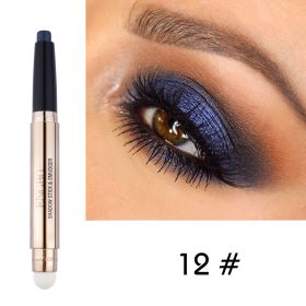 Double-ended Monochrome Non-smudge Eyeshadow Pencil (Option: 12 Style)