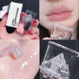 Capovinie Iceberg Lip Gloss Balm Glass Clear Oil (Option: First kiss of iceberg)