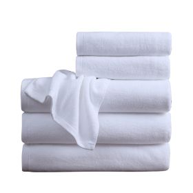 Cotton White Bath Towel Special Soft Bed Towel Cotton Thickened Absorbent (Option: 800g spiral 160x80)