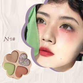 Popular Beauty Makeup Fine High Light Eye Shadow Quad Plate (Option: N1Color)