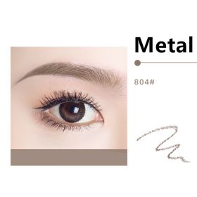 Waterproof And Long-lasting Non-fading Double-ended Eyebrow Pencil (Option: 804caramel light brown-Metal)