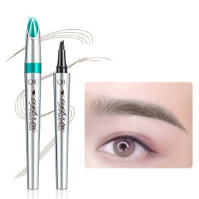 Wholesale Four-fork Head Eyebrow Pencil (Option: Dark brown eyebrow pencil)