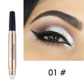 Double-ended Monochrome Non-smudge Eyeshadow Pencil (Option: 1 Style)