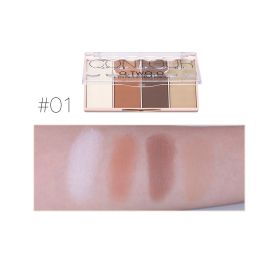 Rose Gold Four-color Highlight Blush (Option: N9110B No.1)