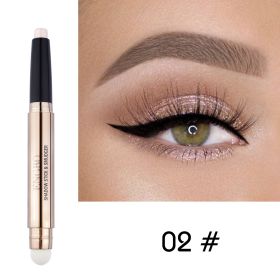 Double-ended Monochrome Non-smudge Eyeshadow Pencil (Option: 2 Style)