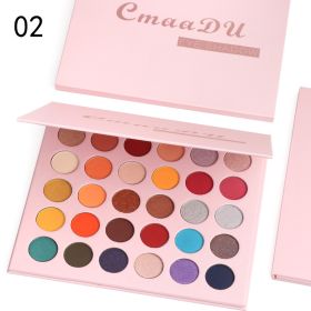 Matte Metal Waterproof Pearl Glitter Eyeshadow Palette (Option: 2 Style)