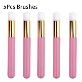 False Eyelash Mousse Brush Household Cleaning Wash Makeup (Option: Pink gold tube 5pieces)