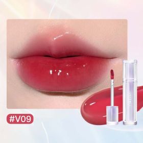 Iced Tea Mirror Lip Glaze Mirror Water Gloss Lip Gloss Glass Jelly Lip Brown Lipstick (Option: 9style)