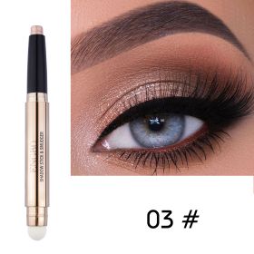 Double-ended Monochrome Non-smudge Eyeshadow Pencil (Option: 3 Style)