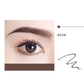 Waterproof And Long-lasting Non-fading Double-ended Eyebrow Pencil (Option: 805tea brown-Ordinary)