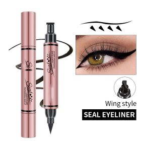 Double-headed Seal Waterproof And Oil-proof Not Easy To Smudge Non-fading Liquid Eyeliner (Option: 35g-Eyeliner Seal)