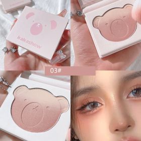 Bear Series Gradient Blush Is Not Easy To Fly Powder (Option: 03style)