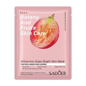 SADOER Full English Fruit Plant Mask Hydrating (Option: Grape)