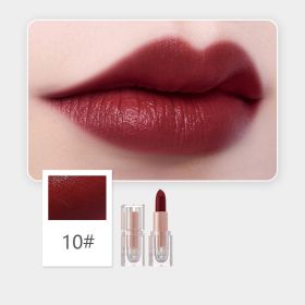 Matte Finish Crystal Square Tube Lipstick (Option: 10 Style)