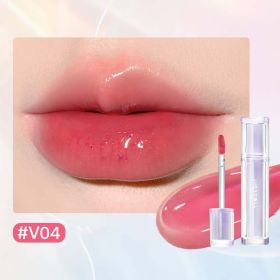 Iced Tea Mirror Lip Glaze Mirror Water Gloss Lip Gloss Glass Jelly Lip Brown Lipstick (Option: 1style)