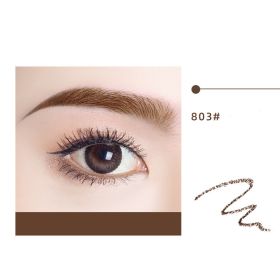 Waterproof And Long-lasting Non-fading Double-ended Eyebrow Pencil (Option: 803dark brown-Ordinary)