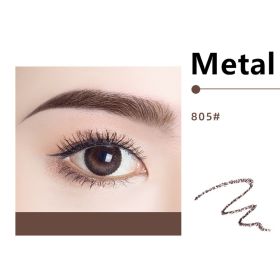 Waterproof And Long-lasting Non-fading Double-ended Eyebrow Pencil (Option: 805tea brown-Metal)