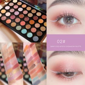 Multi-color Eyeshadow Palette Student Pearly Earth Color (Option: Purple drunk)