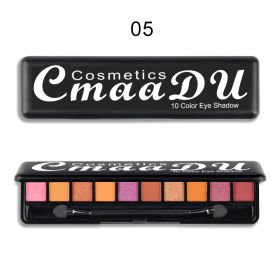 Creative 10 Color Matte Pearlescent Eyeshadow Palette (Option: 5 Style)