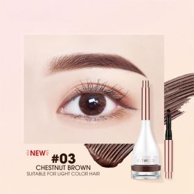 Waterproof And Sweatproof Long-lasting Natural Shaping Eyebrow Dye (Option: 03chestnut brown)