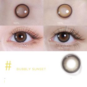 Mini Series Daily Color Contact Lenses (Option: Champagne Sunset-200Degree)